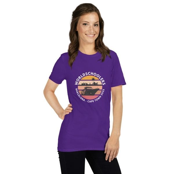 Barcelona - Cape Town 2025 | White Font | Short-Sleeve Unisex T-Shirt