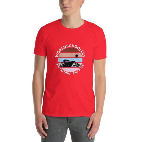 Barcelona - Bali 2025 | White Font | Short-Sleeve Unisex T-Shirt