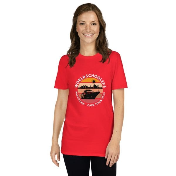 Barcelona - Cape Town 2025 | White Font | Short-Sleeve Unisex T-Shirt