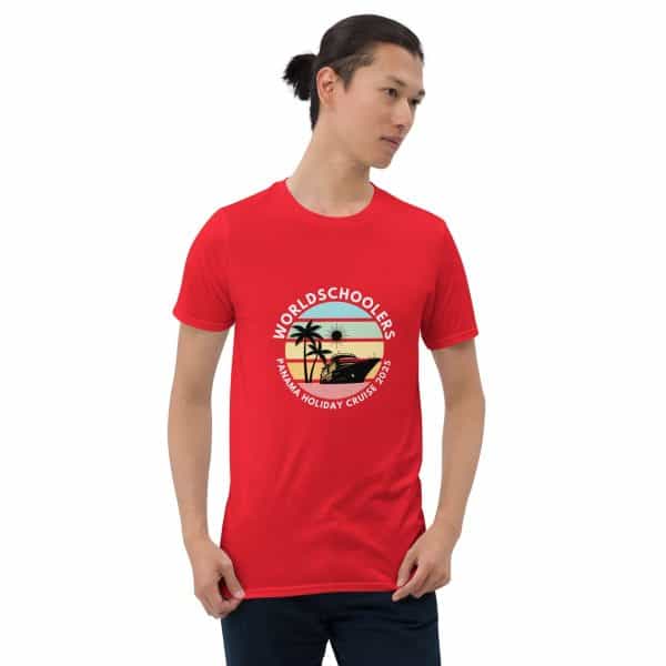 Panama Holiday Cruise 2025 | White Font | Short-Sleeve Unisex T-Shirt