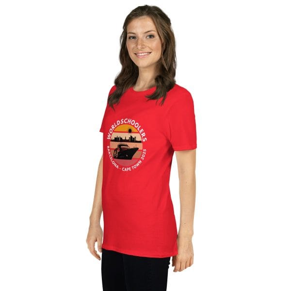 Barcelona - Cape Town 2025 | White Font | Short-Sleeve Unisex T-Shirt