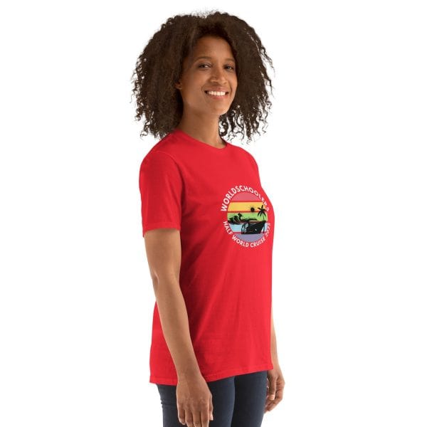 Half World Cruise 2025 | White Font | Short-Sleeve Unisex T-Shirt