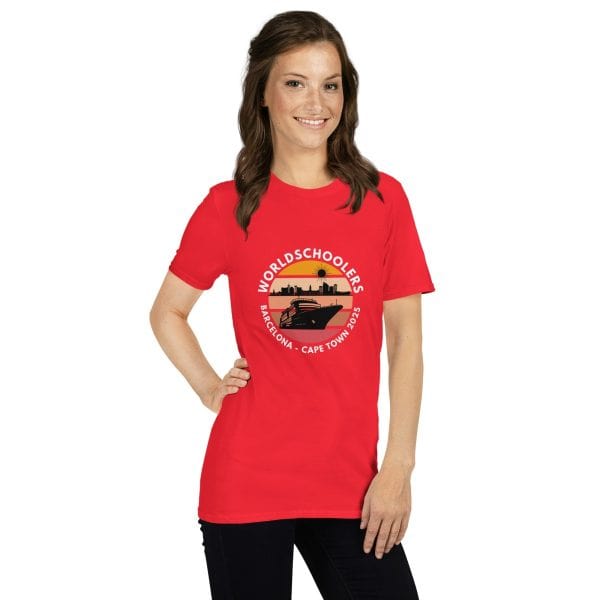 Barcelona - Cape Town 2025 | White Font | Short-Sleeve Unisex T-Shirt