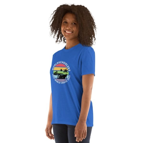 Half World Cruise 2025 | White Font | Short-Sleeve Unisex T-Shirt