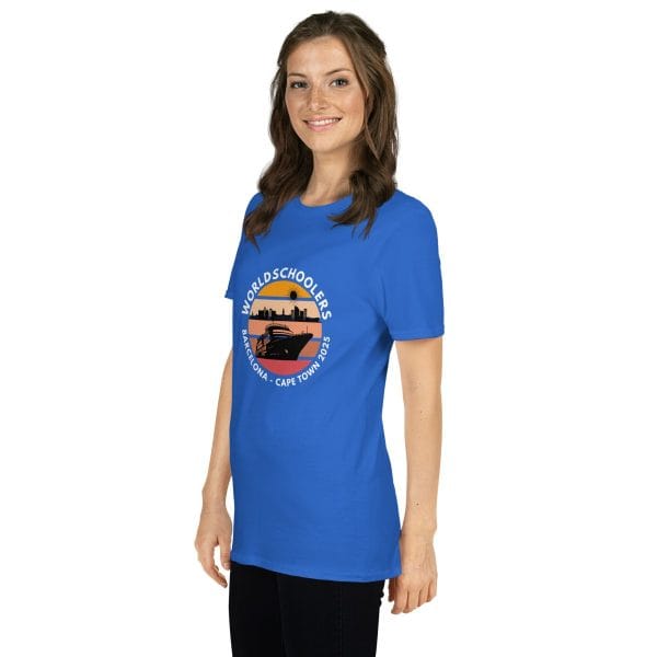 Barcelona - Cape Town 2025 | White Font | Short-Sleeve Unisex T-Shirt