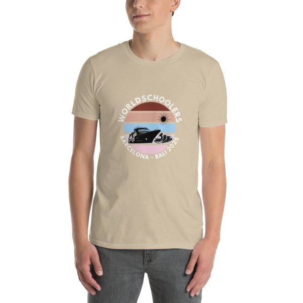 Barcelona - Bali 2025 | White Font | Short-Sleeve Unisex T-Shirt