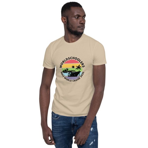 Half World Cruise 2025 | White Font | Short-Sleeve Unisex T-Shirt