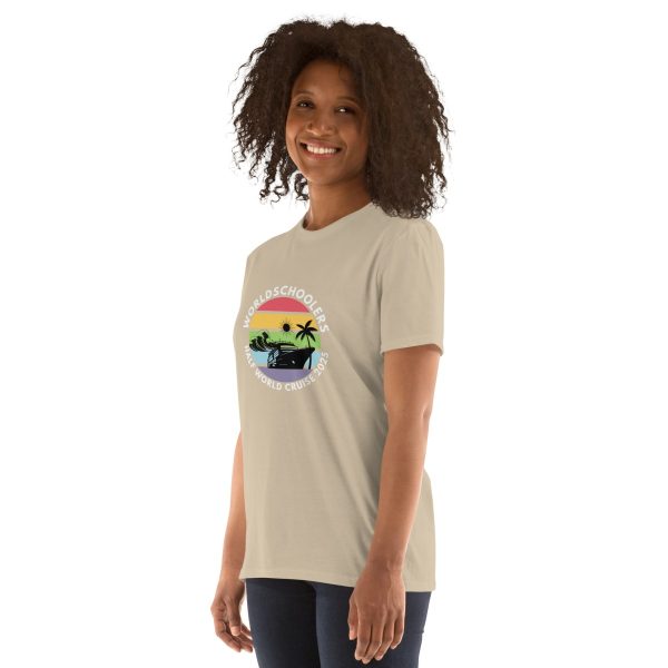 Half World Cruise 2025 | White Font | Short-Sleeve Unisex T-Shirt