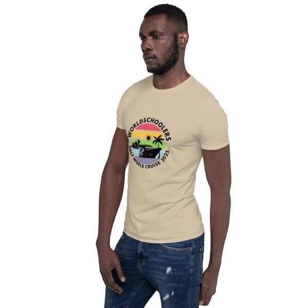 Half World Cruise 2025 | White Font | Short-Sleeve Unisex T-Shirt