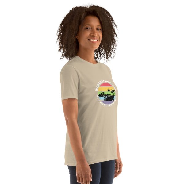 Half World Cruise 2025 | White Font | Short-Sleeve Unisex T-Shirt
