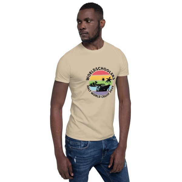 Half World Cruise 2025 | White Font | Short-Sleeve Unisex T-Shirt