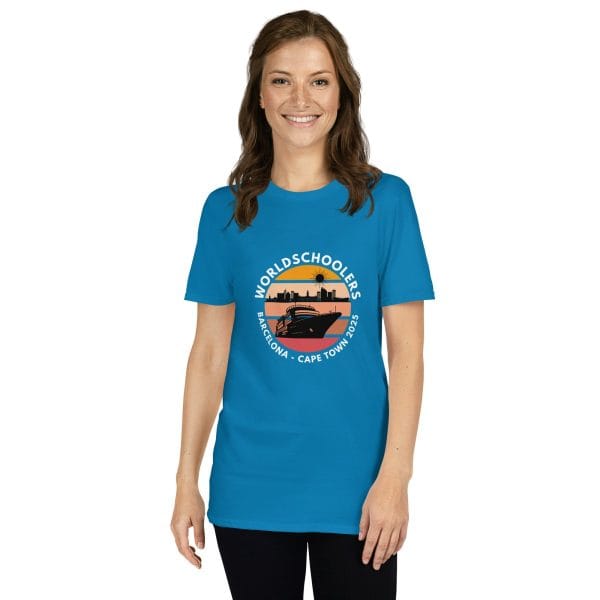 Barcelona - Cape Town 2025 | White Font | Short-Sleeve Unisex T-Shirt