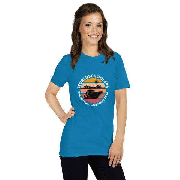 Barcelona - Cape Town 2025 | White Font | Short-Sleeve Unisex T-Shirt