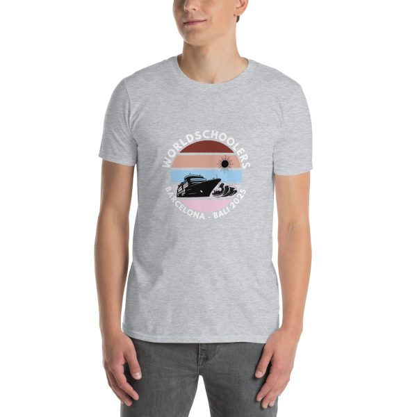 Barcelona - Bali 2025 | White Font | Short-Sleeve Unisex T-Shirt