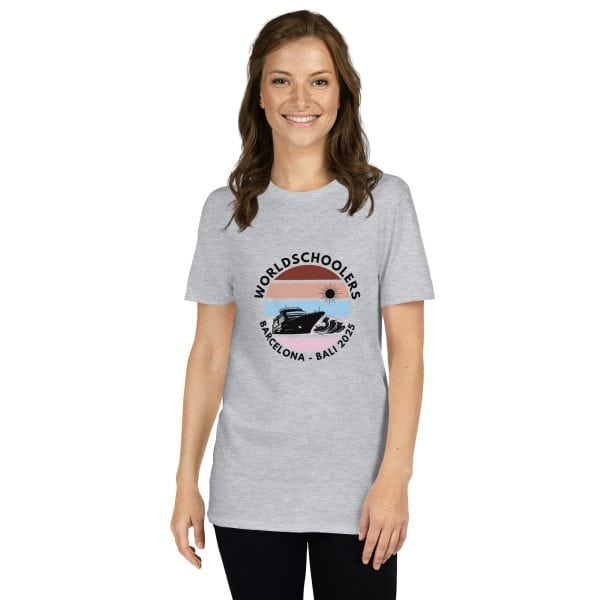 Barcelona - Bali 2025 | Black Font | Short-Sleeve Unisex T-Shirt