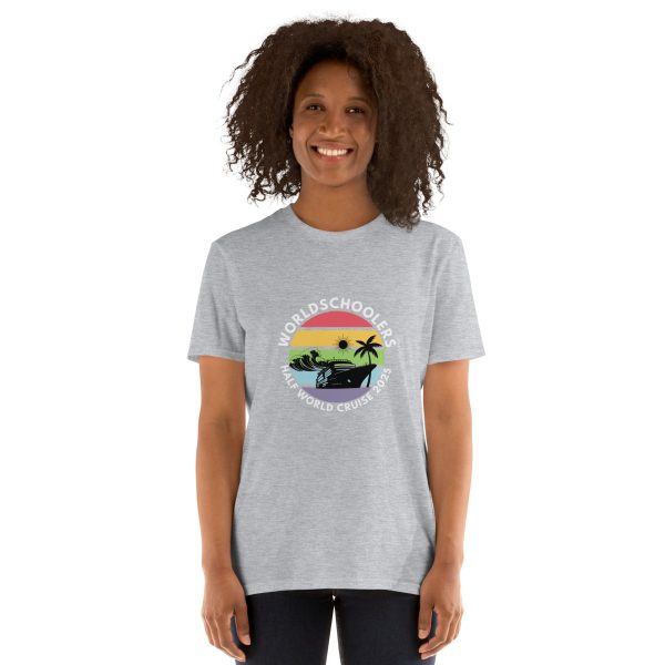 Half World Cruise 2025 | White Font | Short-Sleeve Unisex T-Shirt