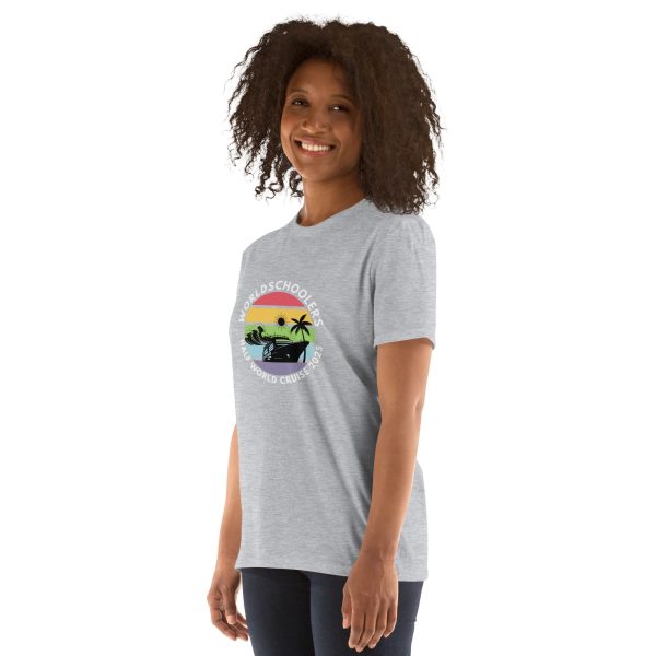 Half World Cruise 2025 | White Font | Short-Sleeve Unisex T-Shirt