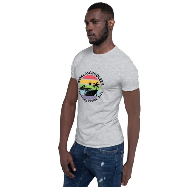Half World Cruise 2025 | White Font | Short-Sleeve Unisex T-Shirt