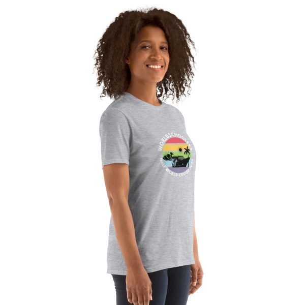 Half World Cruise 2025 | White Font | Short-Sleeve Unisex T-Shirt
