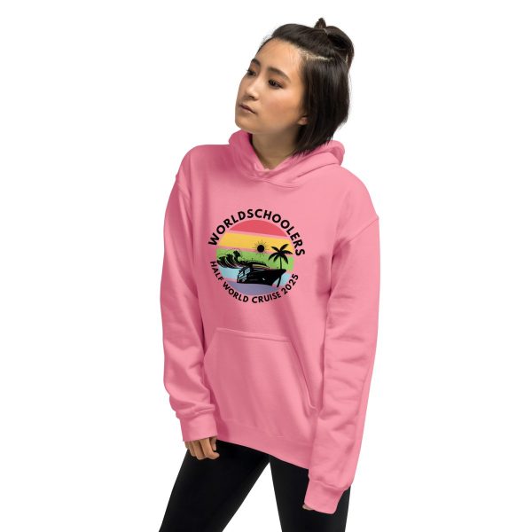 Half World Cruise 2025 | Black Font | Unisex Hoodie