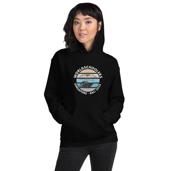 Singapore - Bali 2025 | White Font | Unisex Hoodie