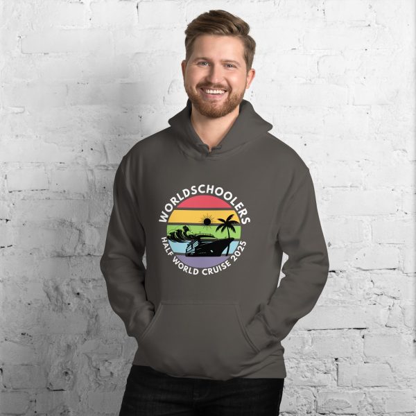 Half World Cruise 2025 | White Font | Unisex Hoodie