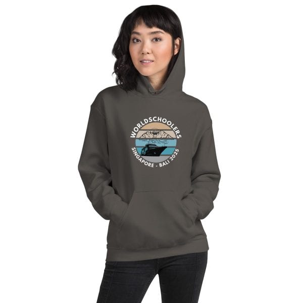 Singapore - Bali 2025 | White Font | Unisex Hoodie