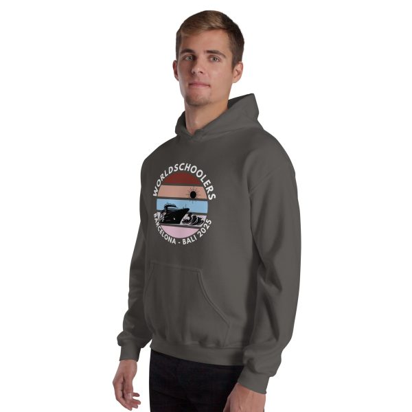 Barcelona - Bali 2025 | White Font | Unisex Hoodie