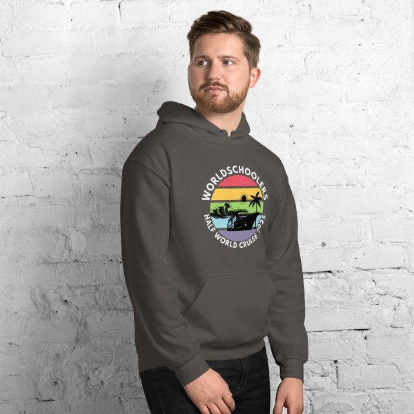 Half World Cruise 2025 | White Font | Unisex Hoodie