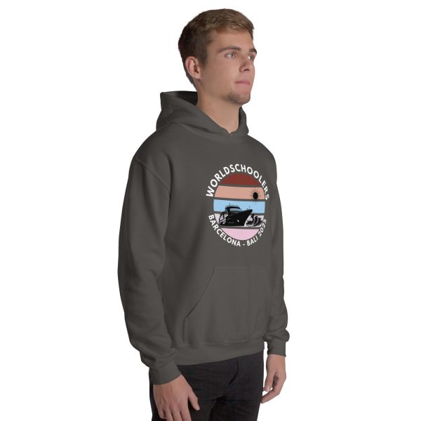 Barcelona - Bali 2025 | White Font | Unisex Hoodie