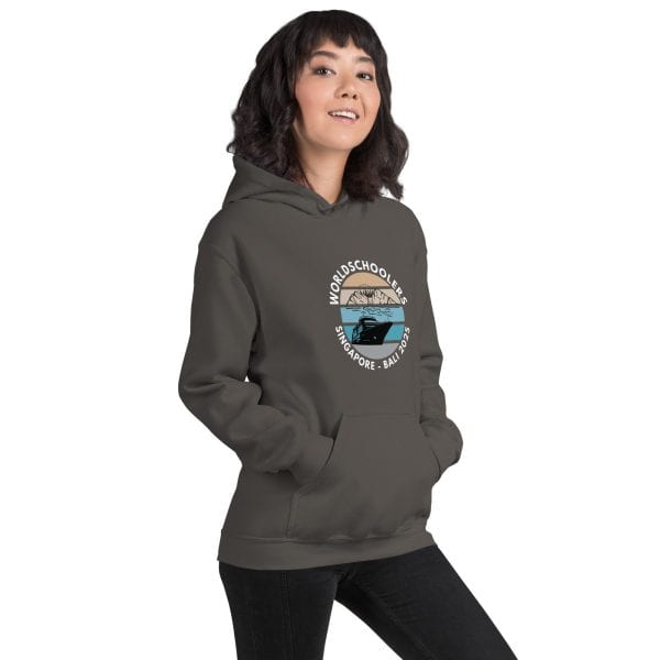 Singapore - Bali 2025 | White Font | Unisex Hoodie