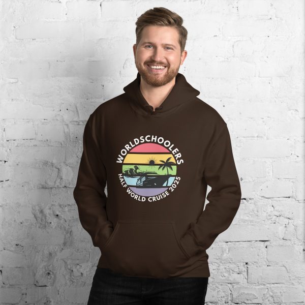 Half World Cruise 2025 | White Font | Unisex Hoodie