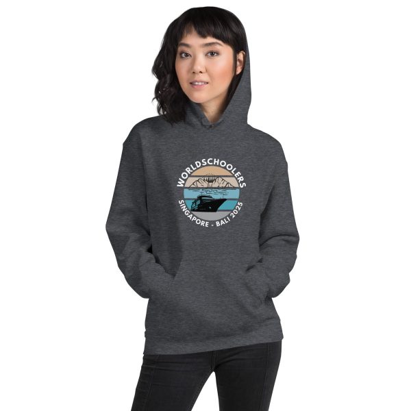 Singapore - Bali 2025 | White Font | Unisex Hoodie