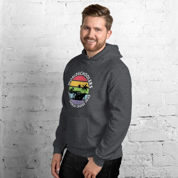 Half World Cruise 2025 | White Font | Unisex Hoodie