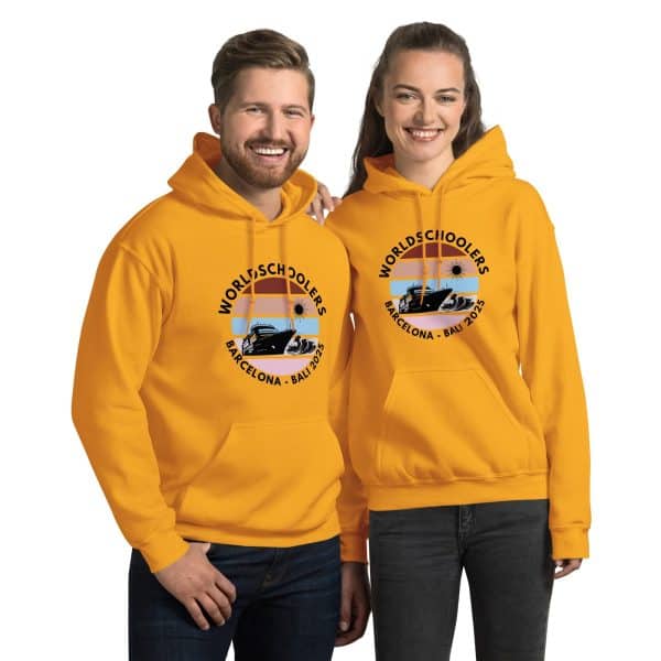Barcelona - Bali 2025 | Black Font | Unisex Hoodie