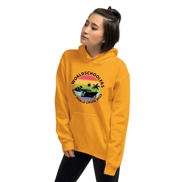 Half World Cruise 2025 | Black Font | Unisex Hoodie