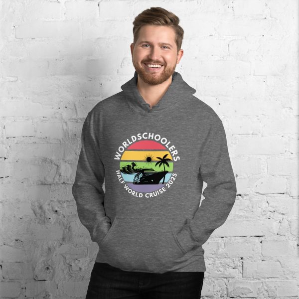 Half World Cruise 2025 | White Font | Unisex Hoodie
