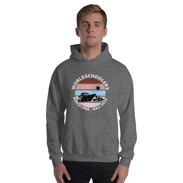 Barcelona - Bali 2025 | White Font | Unisex Hoodie