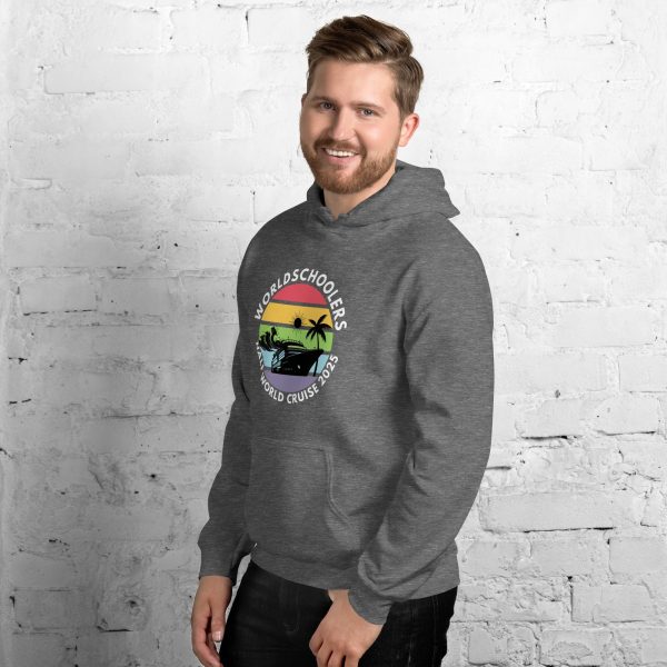 Half World Cruise 2025 | White Font | Unisex Hoodie