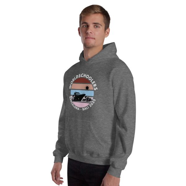 Barcelona - Bali 2025 | White Font | Unisex Hoodie