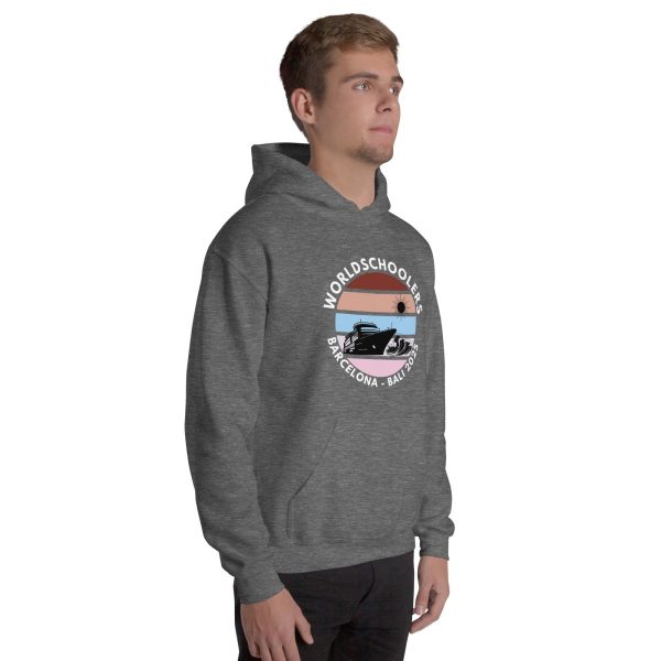 Barcelona - Bali 2025 | White Font | Unisex Hoodie