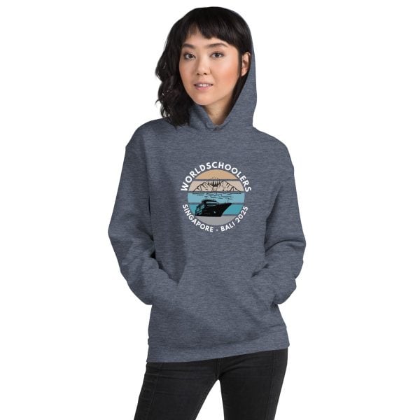 Singapore - Bali 2025 | White Font | Unisex Hoodie