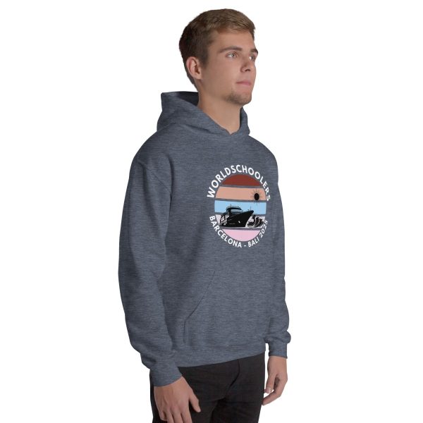 Barcelona - Bali 2025 | White Font | Unisex Hoodie