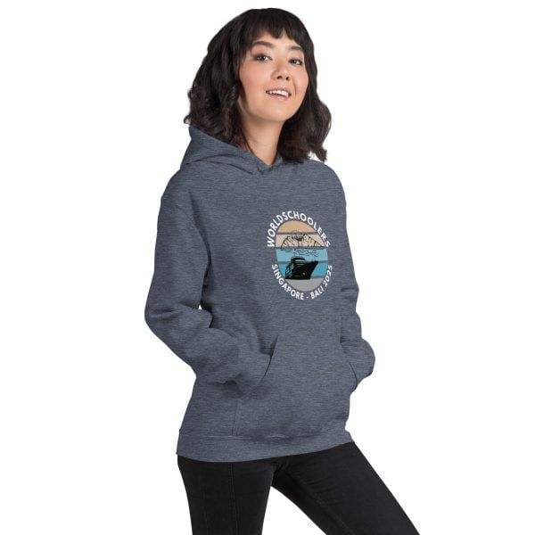 Singapore - Bali 2025 | White Font | Unisex Hoodie