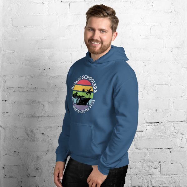 Half World Cruise 2025 | White Font | Unisex Hoodie