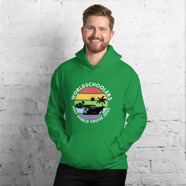 Half World Cruise 2025 | White Font | Unisex Hoodie