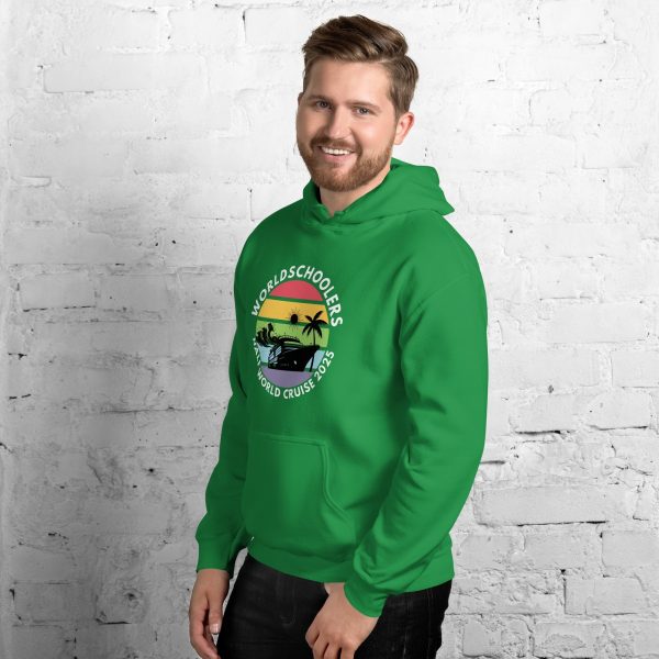 Half World Cruise 2025 | White Font | Unisex Hoodie