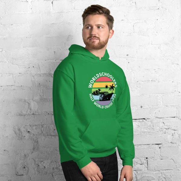 Half World Cruise 2025 | White Font | Unisex Hoodie