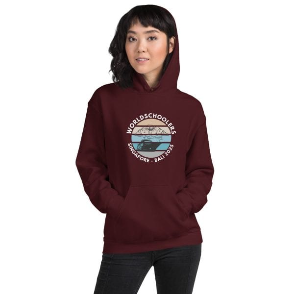 Singapore - Bali 2025 | White Font | Unisex Hoodie