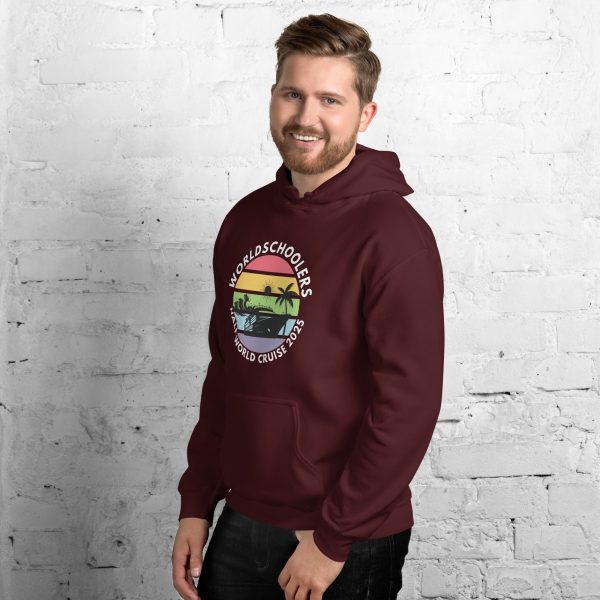 Half World Cruise 2025 | White Font | Unisex Hoodie